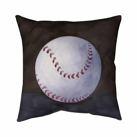 BEGIN HOME DECOR 20 x 20 in. Baseball Ball-Double Sided Print Indoor Pillow 5541-2020-SP12
